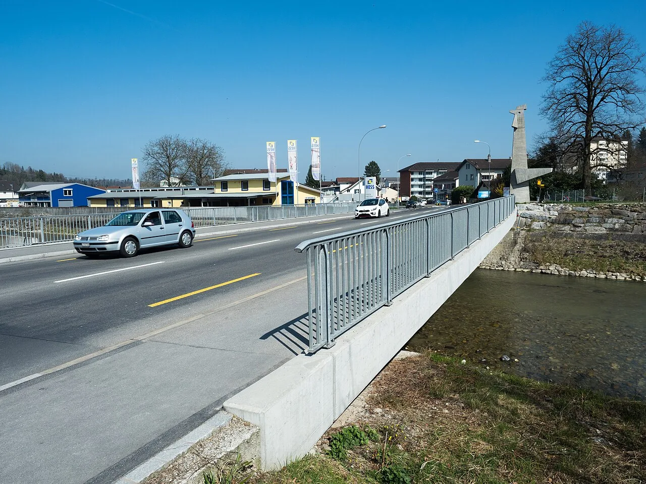 Thorenbergbrücke über die Kleine Emme in Luzern-Littau im Kanton Luzern