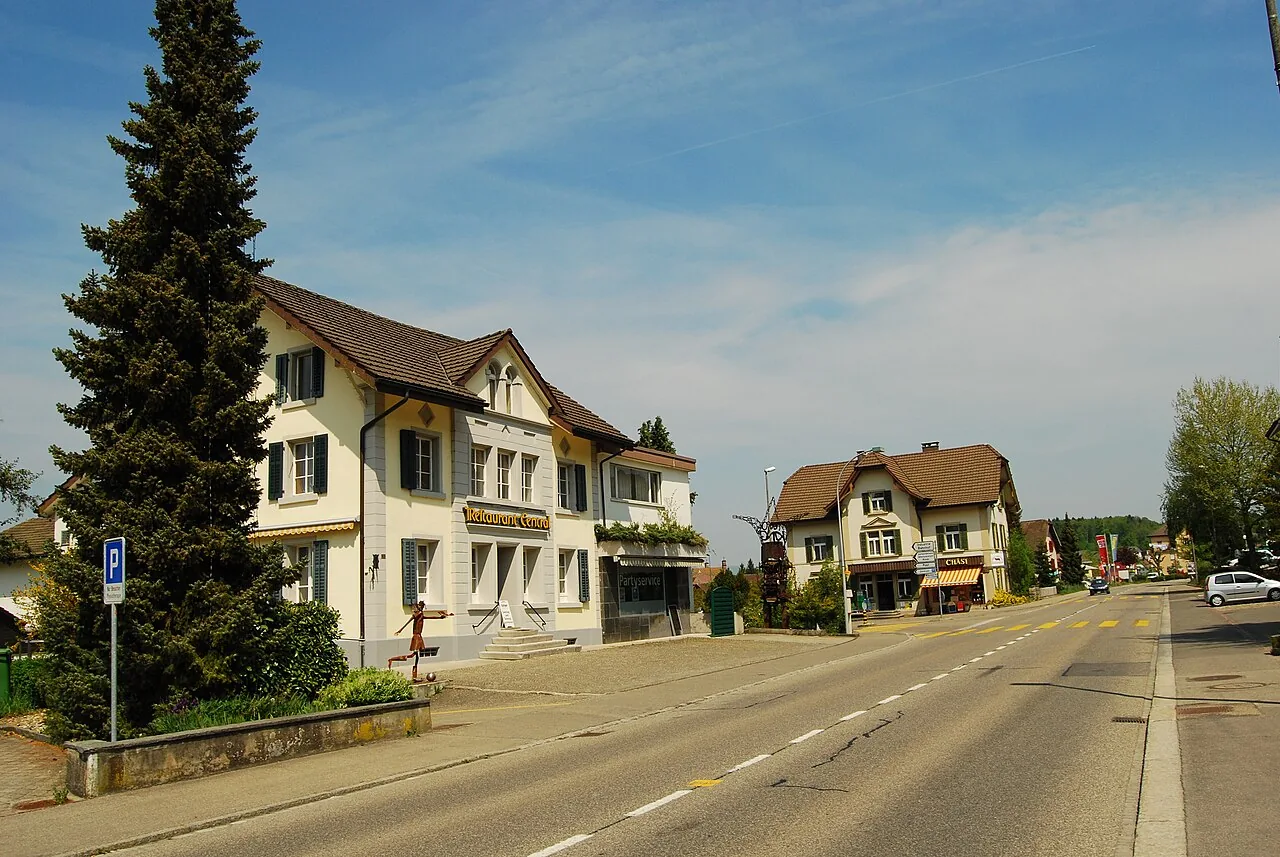Ortsansicht von Safenwil im Kanton Aargau